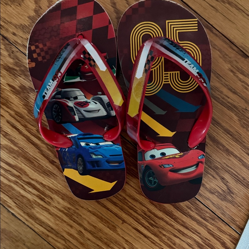 Disney Cars Flip Flops - Red and Blue